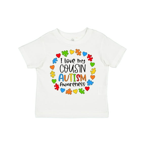 Inktastic I Love My Cousin Autism Awareness Boys or Girls Toddler T-Shirt