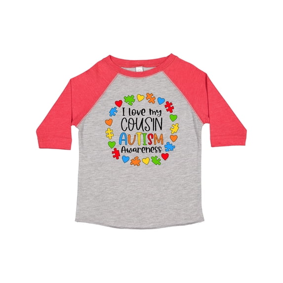 Inktastic I Love My Cousin Autism Awareness Boys or Girls Toddler T-Shirt