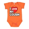 thumbnail image 1 of Inktastic I Love My Cousin Boys or Girls Baby Bodysuit, 1 of 5