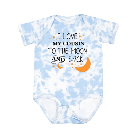 Inktastic I Love My Cousin to the Moon and Back Boys or Girls Baby Bodysuit