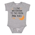 thumbnail image 1 of Inktastic I Love My Cousin to the Moon and Back Boys or Girls Baby Bodysuit, 1 of 5