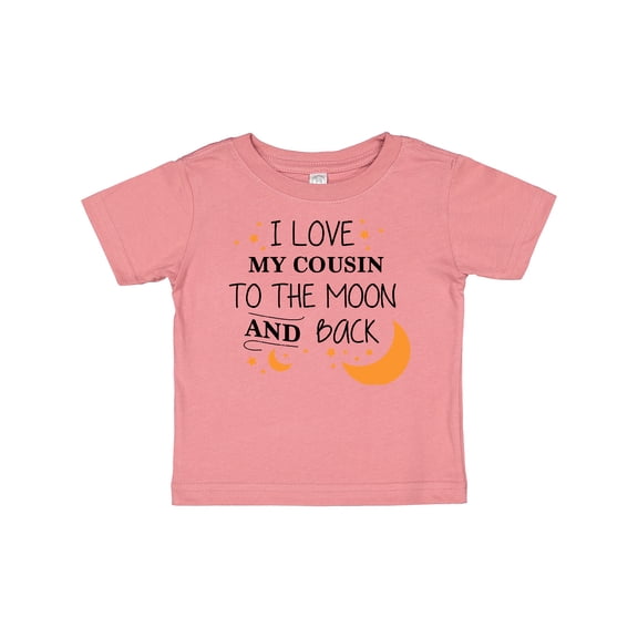 Inktastic I Love My Cousin to the Moon and Back Boys or Girls Baby T-Shirt