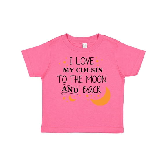 Inktastic I Love My Cousin to the Moon and Back Boys or Girls Toddler T-Shirt