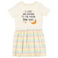 thumbnail image 1 of Inktastic I Love My Cousin to the Moon and Back Girls Toddler Dress, 1 of 5