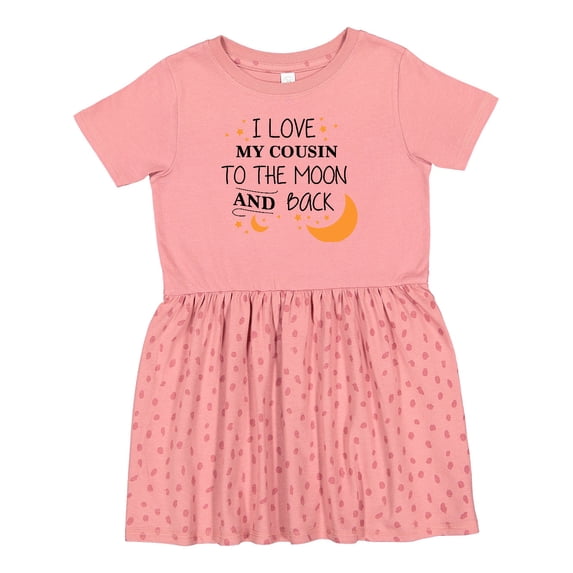 Inktastic I Love My Cousin to the Moon and Back Girls Toddler Dress