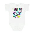thumbnail image 1 of Inktastic I Love My Dad- 80s Retro Style Boys or Girls Baby Bodysuit, 1 of 5