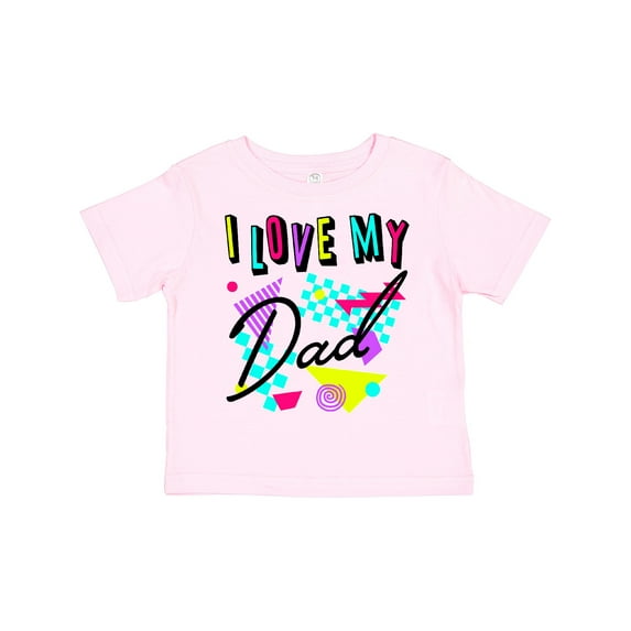 Inktastic I Love My Dad 80s Retro Style Boys or Girls Toddler T-Shirt