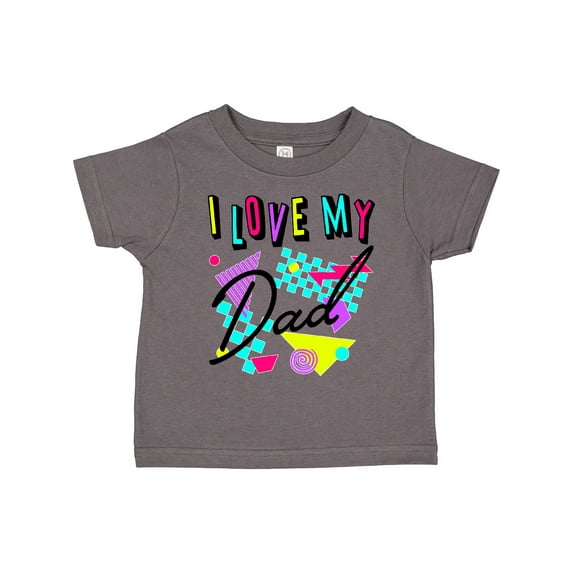 Inktastic I Love My Dad 80s Retro Style Boys or Girls Toddler T-Shirt