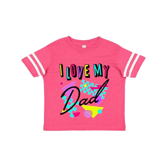 Inktastic I Love My Dad 80s Retro Style Boys or Girls Toddler T-Shirt