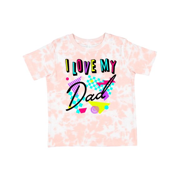 Inktastic I Love My Dad 80s Retro Style Boys or Girls Toddler T-Shirt