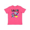 thumbnail image 1 of Inktastic I Love My Dad 80s Retro Style Youth T-Shirt, 1 of 5