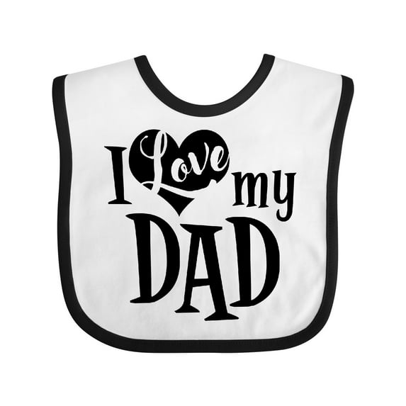 Inktastic I Love My Dad Boys or Girls Baby Bib