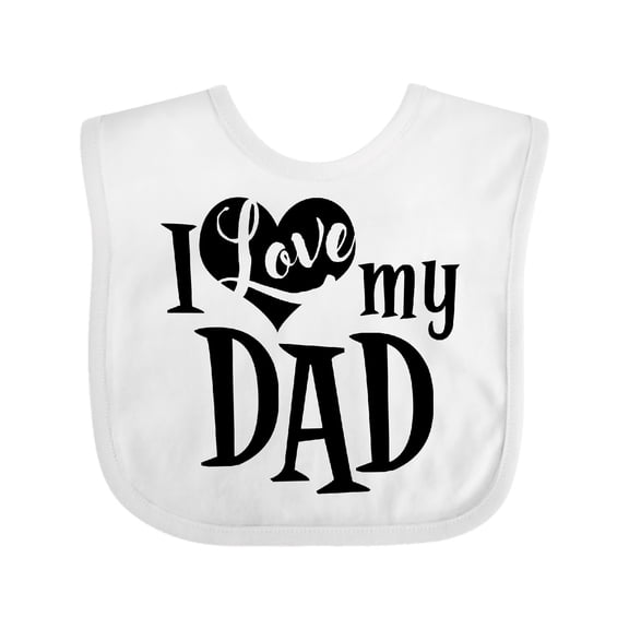 Inktastic I Love My Dad Boys or Girls Baby Bib