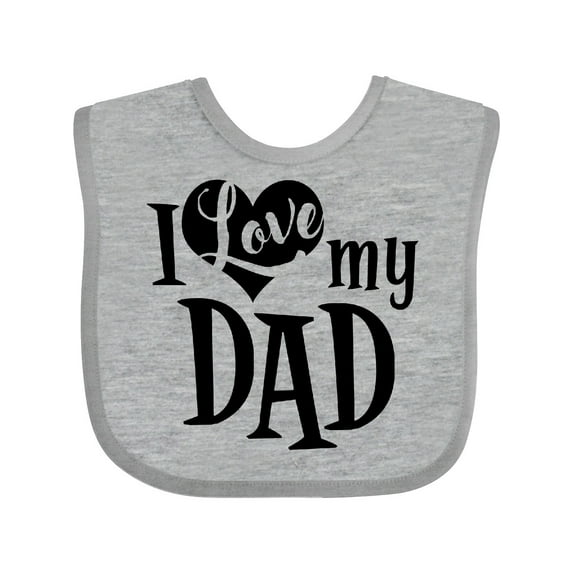 Inktastic I Love My Dad Boys or Girls Baby Bib