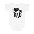 thumbnail image 1 of Inktastic I Love My Dad Boys or Girls Baby Bodysuit, 1 of 5