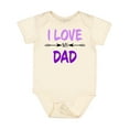 thumbnail image 1 of Inktastic I Love My Dad Fathers Day Boys or Girls Baby Bodysuit, 1 of 5