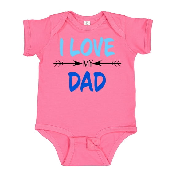 Inktastic I Love My Dad Fathers Day Boys or Girls Baby Bodysuit
