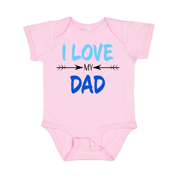 Inktastic I Love My Dad Fathers Day Boys or Girls Baby Bodysuit