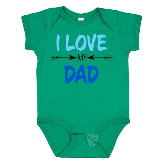 Inktastic I Love My Dad Fathers Day Boys or Girls Baby Bodysuit