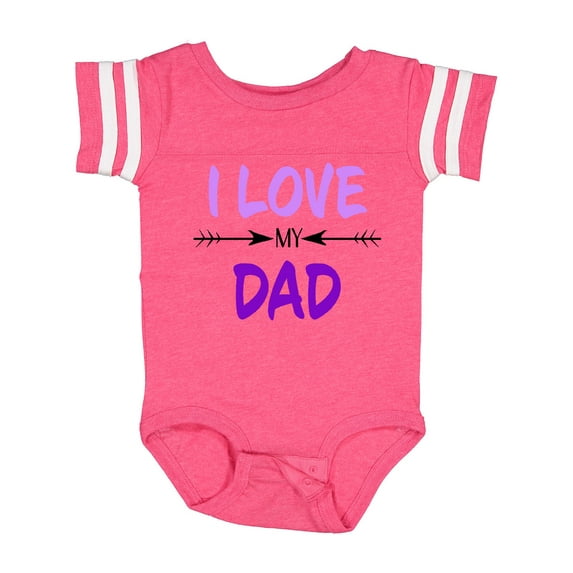 Inktastic I Love My Dad Fathers Day Boys or Girls Baby Bodysuit
