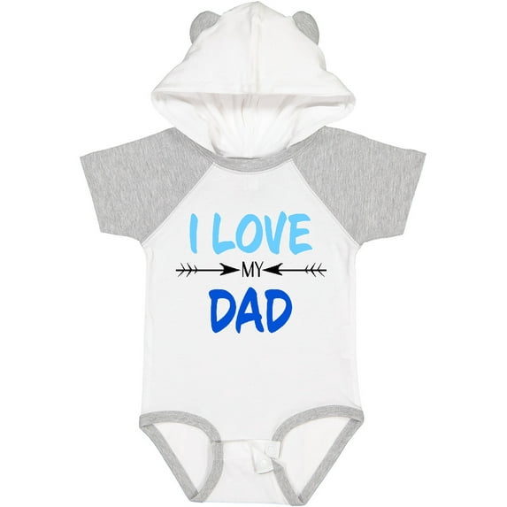 Inktastic I Love My Dad Fathers Day Boys or Girls Baby Bodysuit