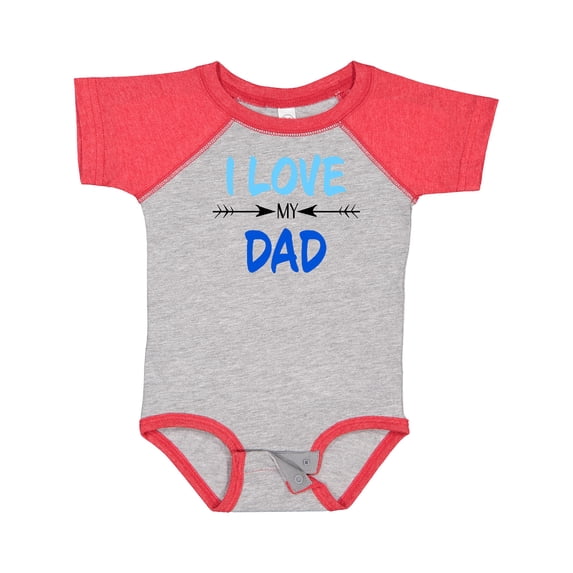 Inktastic I Love My Dad Fathers Day Boys or Girls Baby Bodysuit