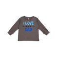 thumbnail image 1 of Inktastic I Love My Dad Fathers Day Boys or Girls Long Sleeve Toddler T-Shirt, 1 of 5