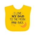 thumbnail image 1 of Inktastic I Love My Dad to the Moon and Back Boys or Girls Baby Bib, 1 of 4