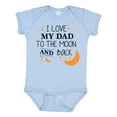thumbnail image 1 of Inktastic I Love My Dad to the Moon and Back Boys or Girls Baby Bodysuit, 1 of 5