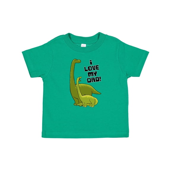 Inktastic I Love My Dad with Baby and Daddy Brontosauruses Boys or Girls Baby T-Shirt