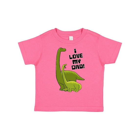 Inktastic I Love My Dad with Baby and Daddy Brontosauruses Boys or Girls Toddler T-Shirt