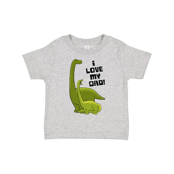 Inktastic I Love My Dad with Baby and Daddy Brontosauruses Boys or Girls Toddler T-Shirt