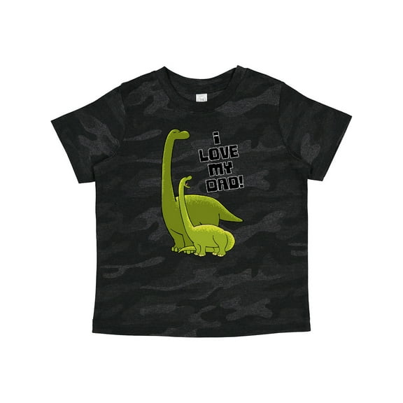 Inktastic I Love My Dad with Baby and Daddy Brontosauruses Boys or Girls Toddler T-Shirt