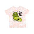 thumbnail image 1 of Inktastic I Love My Dad with Baby and Daddy Triceratops Boys or Girls Toddler T-Shirt, 1 of 5