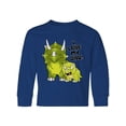 thumbnail image 1 of Inktastic I Love My Dad with Baby and Daddy Triceratops Long Sleeve Youth T-Shirt, 1 of 5