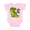 thumbnail image 1 of Inktastic I Love My Dad with Baby and Daddy Tyranasaurus Rex Boys or Girls Baby Bodysuit, 1 of 5