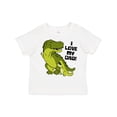 thumbnail image 1 of Inktastic I Love My Dad with Baby and Daddy Tyranasaurus Rex Boys or Girls Toddler T-Shirt, 1 of 5