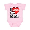 thumbnail image 1 of Inktastic I Love My Dada Boys or Girls Baby Bodysuit, 1 of 5