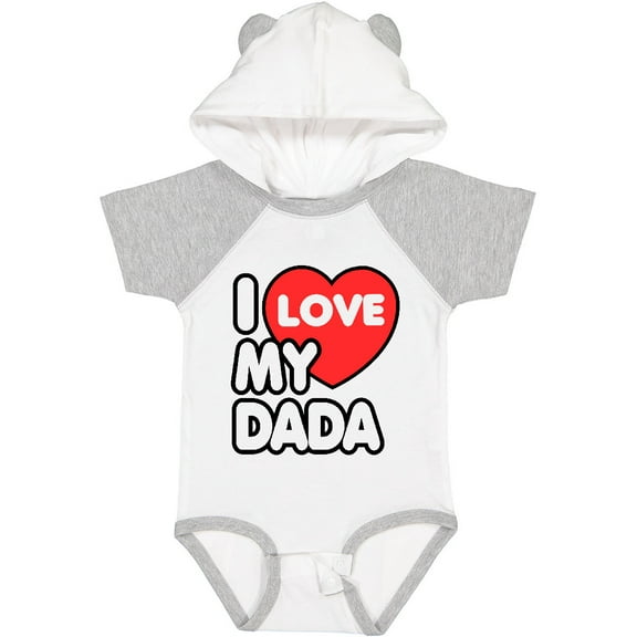 Inktastic I Love My Dada Boys or Girls Baby Bodysuit