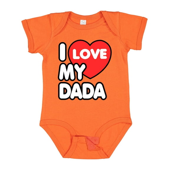 Inktastic I Love My Dada Boys or Girls Baby Bodysuit