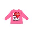 thumbnail image 1 of Inktastic I Love My Dada Boys or Girls Long Sleeve Toddler T-Shirt, 1 of 5