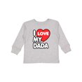 thumbnail image 1 of Inktastic I Love My Dada Boys or Girls Long Sleeve Toddler T-Shirt, 1 of 5