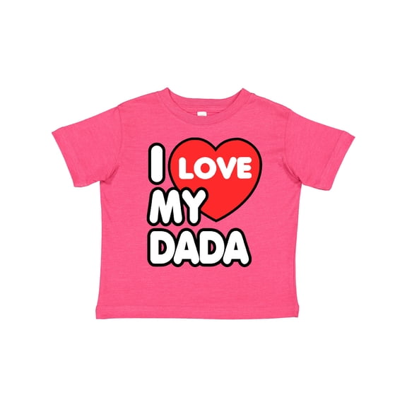 Inktastic I Love My Dada Boys or Girls Toddler T-Shirt