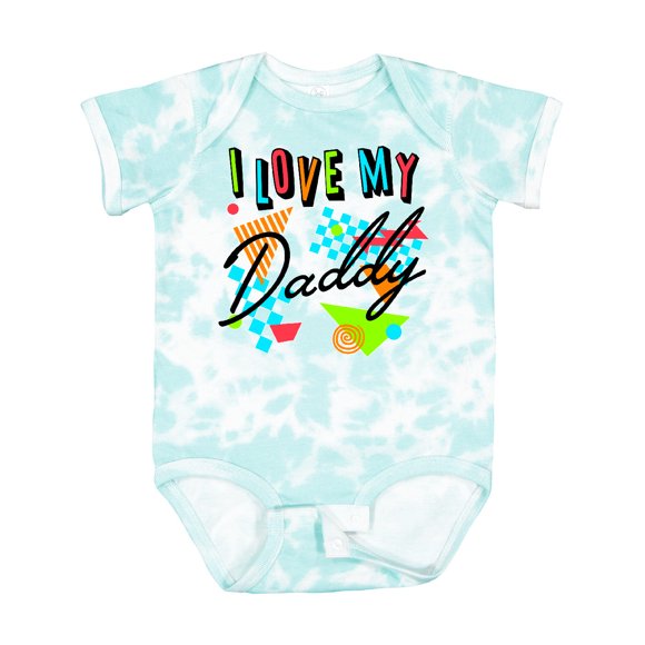 I Love My Daddy- 80s Retro Style Boys or Girls Baby Bodysuit