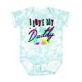 thumbnail image 1 of Inktastic I Love My Daddy 80s Retro Style Boys or Girls Baby Bodysuit, 1 of 5