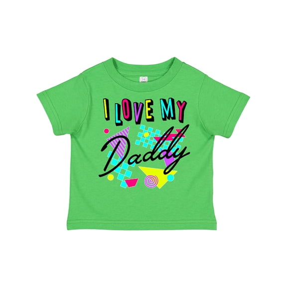 Inktastic I Love My Daddy- 80s Retro Style Boys or Girls Toddler T-Shirt