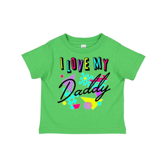 Inktastic I Love My Daddy- 80s Retro Style Boys or Girls Toddler T-Shirt