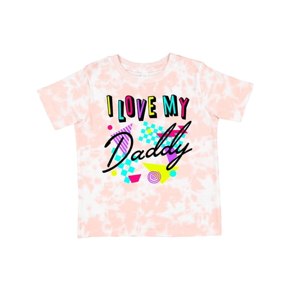 Inktastic I Love My Daddy- 80s Retro Style Boys or Girls Toddler T-Shirt