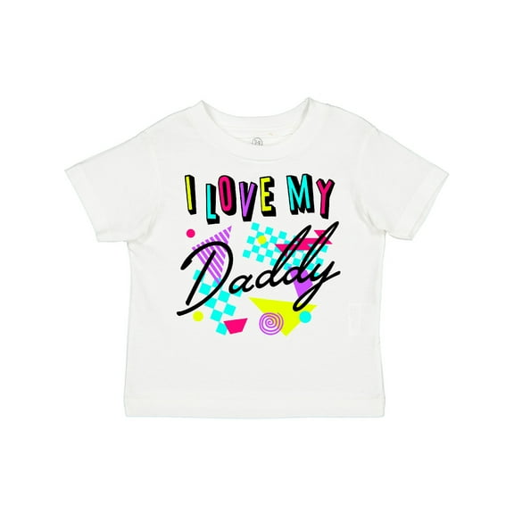 Inktastic I Love My Daddy- 80s Retro Style Boys or Girls Toddler T-Shirt