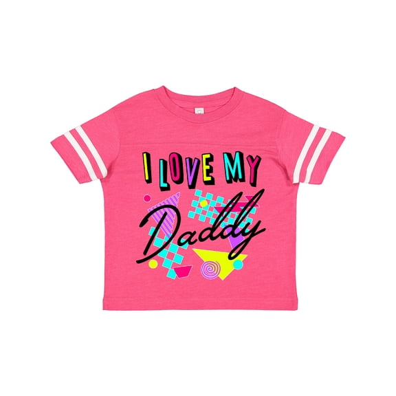 Inktastic I Love My Daddy- 80s Retro Style Boys or Girls Toddler T-Shirt